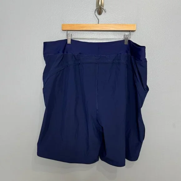 LANDS' END navy swim shorts size 26W - Picture 4 of 6